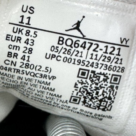 Nike Air Jordan 1 Women's Mid Light Smoke Grey Fog Shoes BQ6472-015 Size 11 - Picture 8 of 8